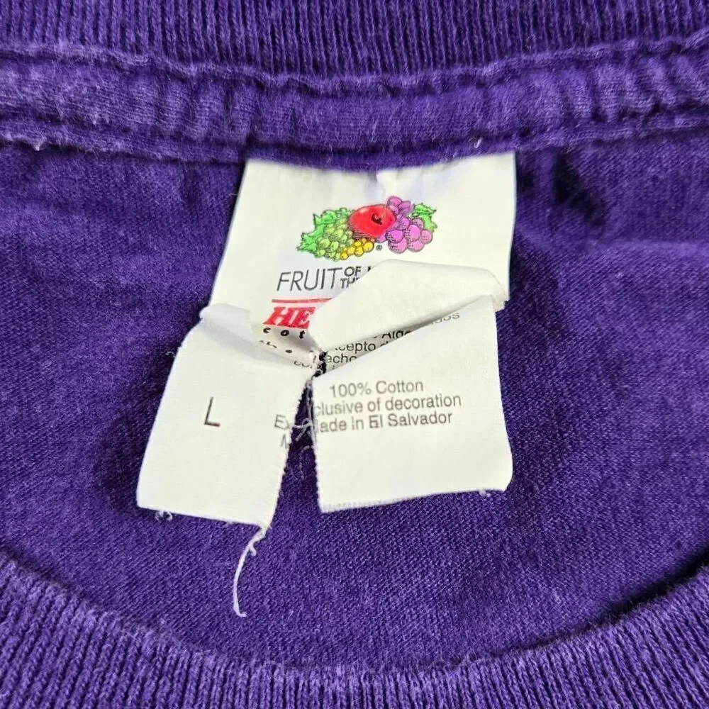 Fruit of the Loom Boys LSU Tigers shirt L